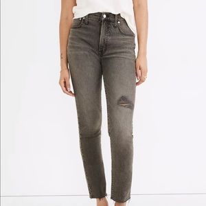 NWT Madewell The Perfect Vintage Jean in Cosner Wash: Knee-Rip Edition